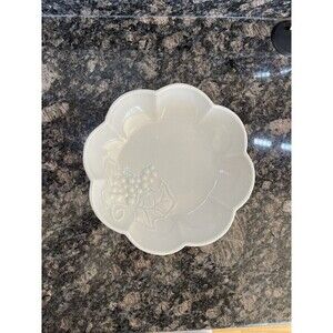 Red Cliff Ironstone Bowl White 9” ~ Grapes and Leaves